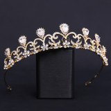 Wedding headpiece alloy rhinestone set with zircon, bridal crown headband