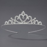 Diamond birthday crown headpiece, princess style wedding dress, hair accessories, bridal accessories, pearl crown headpiece