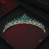 Bridal Crown Hair Accessories Baroque Crown Children's Birthday Crown Crystal Wedding Headwear Hair Hoops