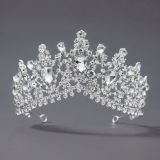 Diamond birthday crown headpiece, princess style wedding dress, hair accessories, bridal accessories, pearl crown headpiece