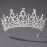 Diamond birthday crown headpiece, princess style wedding dress, hair accessories, bridal accessories, pearl crown headpiece