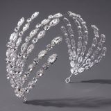 Diamond birthday crown headpiece, princess style wedding dress, hair accessories, bridal accessories, pearl crown headpiece