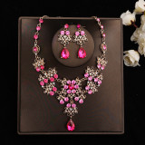 Bridal Headpiece Set Hair Accessories Crown Headband Earrings Wedding Jewelry Necklace Accessories Wedding Dress Accessories