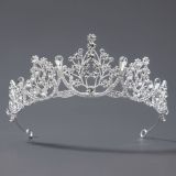 Diamond birthday crown headpiece, princess style wedding dress, hair accessories, bridal accessories, pearl crown headpiece