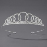 Diamond birthday crown headpiece, princess style wedding dress, hair accessories, bridal accessories, pearl crown headpiece