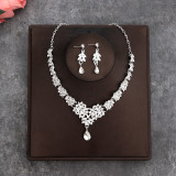 Bridal Headpiece Set Hair Accessories Crown Headband Earrings Wedding Jewelry Necklace Accessories Wedding Dress Accessories