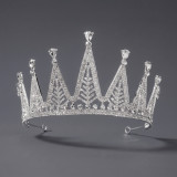 Diamond birthday crown headpiece, princess style wedding dress, hair accessories, bridal accessories, pearl crown headpiece