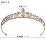 Diamond Zircon Deluxe Phoenix Crown Queen Princess Bridal Crown Wedding Dress Accessories
