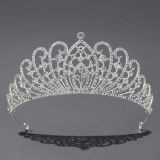 Diamond birthday crown headpiece, princess style wedding dress, hair accessories, bridal accessories, pearl crown headpiece