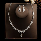 Bridal Headpiece Set Hair Accessories Crown Headband Earrings Wedding Jewelry Necklace Accessories Wedding Dress Accessories
