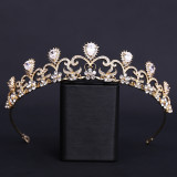 Wedding headpiece alloy rhinestone set with zircon, bridal crown headband