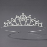 Diamond birthday crown headpiece, princess style wedding dress, hair accessories, bridal accessories, pearl crown headpiece