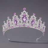 Diamond birthday crown headpiece, princess style wedding dress, hair accessories, bridal accessories, pearl crown headpiece