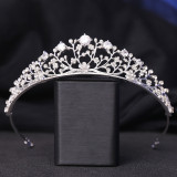 Wedding zircon inlaid small crown hollow small flower wedding headdress wedding dress