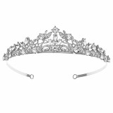 Diamond birthday crown headpiece, princess style wedding dress, hair accessories, bridal accessories, pearl crown headpiece