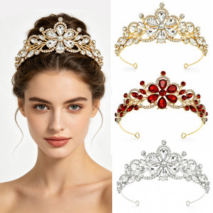 Bridal accessories, wedding crown, headband, Baroque rhinestone metal crown, wedding accessories, rhinestone crown