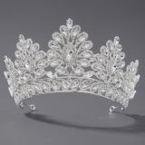 Diamond birthday crown headpiece, princess style wedding dress, hair accessories, bridal accessories, pearl crown headpiece
