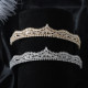 Diamond studded crown headband elegant rhinestone bridal dress hair accessories birthday banquet temperament headband