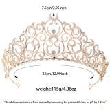 Large bride's crown alloy high-end queen's crown dazzling coronation wedding headpiece