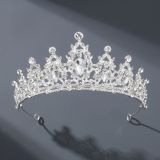 Diamond birthday crown headpiece, princess style wedding dress, hair accessories, bridal accessories, pearl crown headpiece