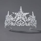 Diamond birthday crown headpiece, princess style wedding dress, hair accessories, bridal accessories, pearl crown headpiece
