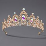 Diamond birthday crown headpiece, princess style wedding dress, hair accessories, bridal accessories, pearl crown headpiece