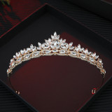 Bridal Crown Hair Accessories Baroque Crown Children's Birthday Crown Crystal Wedding Headwear Hair Hoops