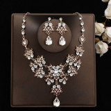 Bridal Headpiece Set Hair Accessories Crown Headband Earrings Wedding Jewelry Necklace Accessories Wedding Dress Accessories