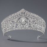 Diamond birthday crown headpiece, princess style wedding dress, hair accessories, bridal accessories, pearl crown headpiece