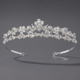 Diamond birthday crown headpiece, princess style wedding dress, hair accessories, bridal accessories, pearl crown headpiece