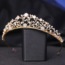 Wedding zircon inlaid small crown hollow small flower wedding headdress wedding dress