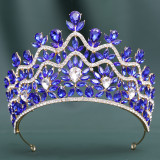 Forest style Crystal Crown Bridal Headpiece Retro Baroque Dress Crown