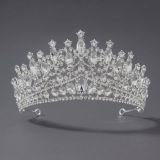 Diamond birthday crown headpiece, princess style wedding dress, hair accessories, bridal accessories, pearl crown headpiece