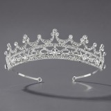 Diamond birthday crown headpiece, princess style wedding dress, hair accessories, bridal accessories, pearl crown headpiece