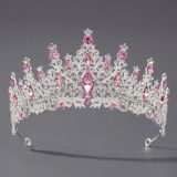 Diamond birthday crown headpiece, princess style wedding dress, hair accessories, bridal accessories, pearl crown headpiece