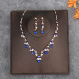 Bridal Headpiece Set Hair Accessories Crown Headband Earrings Wedding Jewelry Necklace Accessories Wedding Dress Accessories