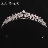 Zircon Bridal Crown Headwear Wedding Accessories Alloy Diamond Crown Headband Jewelry