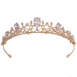 Wedding headpiece alloy rhinestone set with zircon, bridal crown headband
