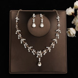 Bridal Headpiece Set Hair Accessories Crown Headband Earrings Wedding Jewelry Necklace Accessories Wedding Dress Accessories