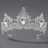 Diamond birthday crown headpiece, princess style wedding dress, hair accessories, bridal accessories, pearl crown headpiece