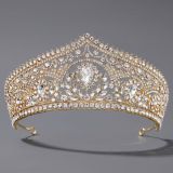 Diamond birthday crown headpiece, princess style wedding dress, hair accessories, bridal accessories, pearl crown headpiece