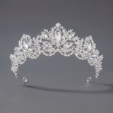 Diamond birthday crown headpiece, princess style wedding dress, hair accessories, bridal accessories, pearl crown headpiece