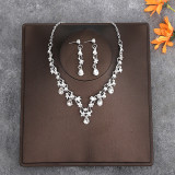 Bridal Headpiece Set Hair Accessories Crown Headband Earrings Wedding Jewelry Necklace Accessories Wedding Dress Accessories