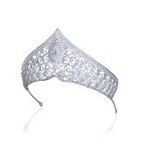 Beauty pageant model crown bride wedding grand zircon crown wedding headdress luxurious wedding hair accessories