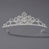 Diamond birthday crown headpiece, princess style wedding dress, hair accessories, bridal accessories, pearl crown headpiece