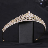 Clover Bride's Small Crown 3A Zircon Grand Palace Crown Wedding Party Full Diamond Headwear Accessories