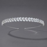 Diamond birthday crown headpiece, princess style wedding dress, hair accessories, bridal accessories, pearl crown headpiece