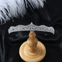 Diamond studded crown headband elegant rhinestone bridal dress hair accessories birthday banquet temperament headband