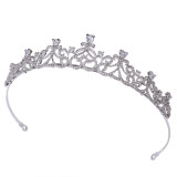 Wedding headpiece alloy rhinestone set with zircon, bridal crown headband