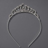 Diamond birthday crown headpiece, princess style wedding dress, hair accessories, bridal accessories, pearl crown headpiece